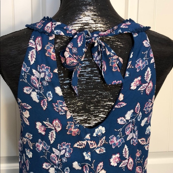 NWT Halter Blue peacock Dress Francescas Small - Picture 5 of 8